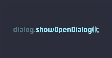 showopendialog electron